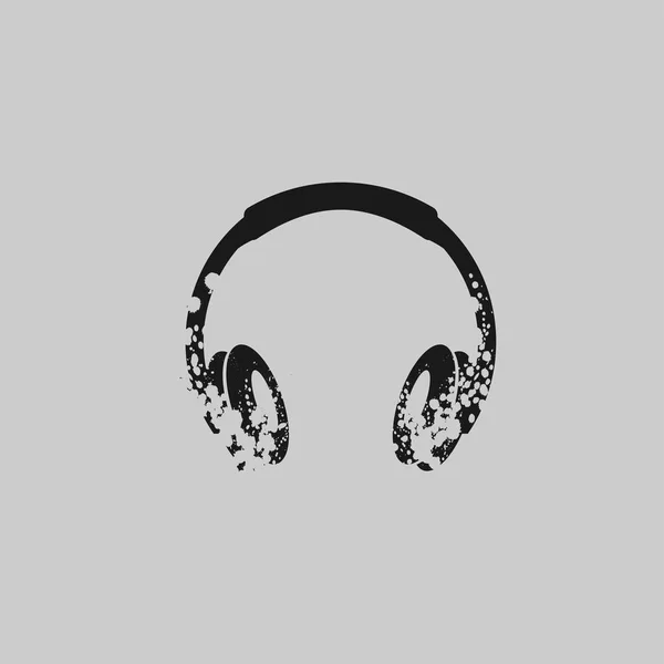 Ilustración vectorial de auriculares o auriculares — Vector de stock