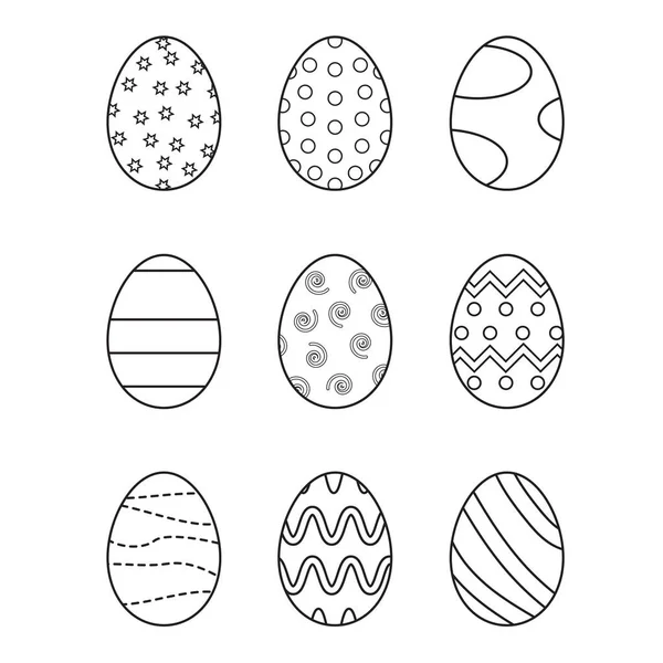 Easter eggs background — Stock Vector