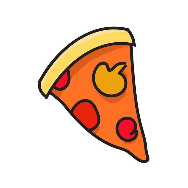 Pizza icon vecter — Stock Vector