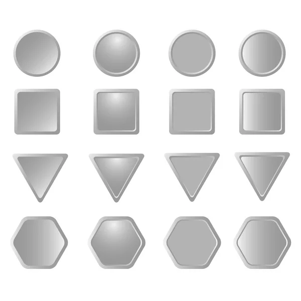 Button set vector on background — Stock Vector