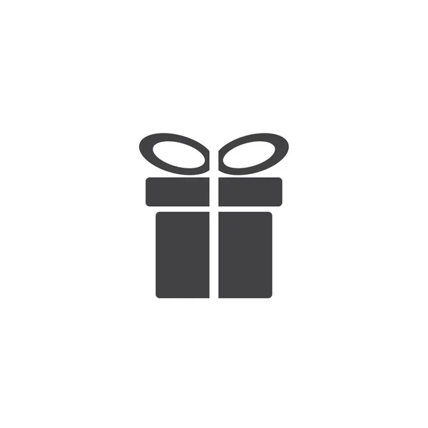 Cadeau pictogram vector op achtergrond — Stockvector