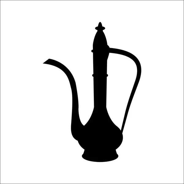 Изолированный иконка силуэт чайники, VECTOR — стоковый вектор