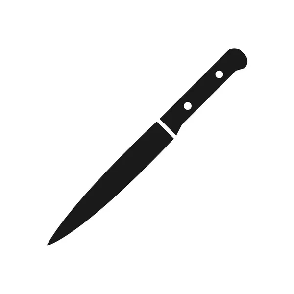 Silhuetas de facas de cozinha, vetor — Vetor de Stock