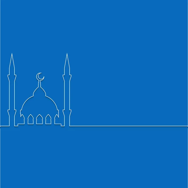 Papel de mezquita, diseño de papel para web, Pegatinas, Etiquetas — Vector de stock