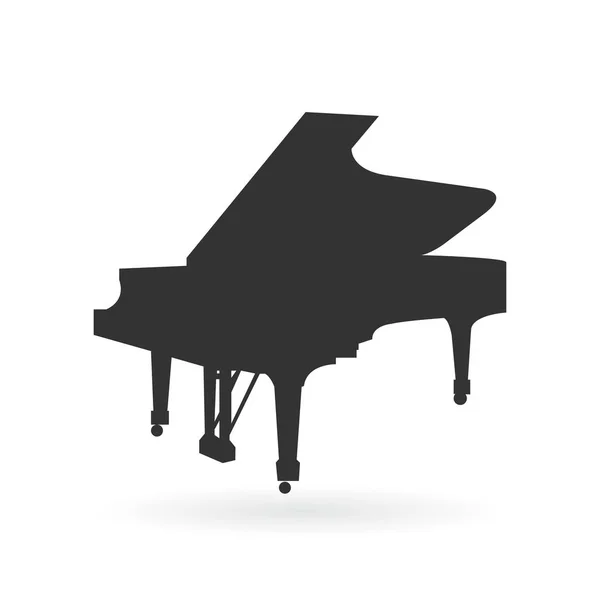 Piano vector on white background — Stock Vector