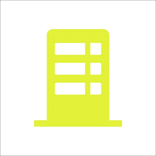 Het pictogram voor het gebouw van Bureau lijn — Stockvector