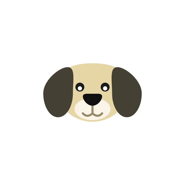 Icono de perro sobre fondo blanco — Vector de stock