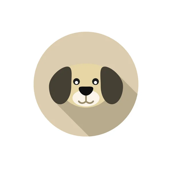 Icono de perro sobre fondo blanco — Vector de stock