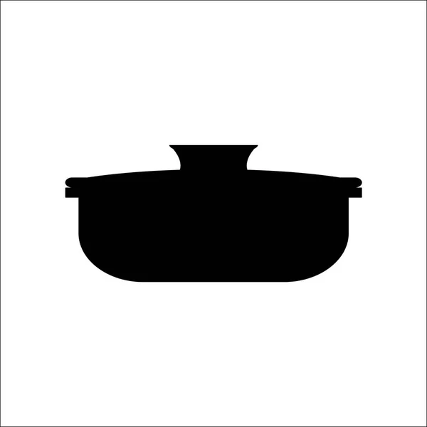 Значок горщика для приготування їжі, вектор — стоковий вектор