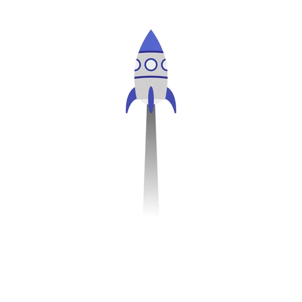 Rocket vector on background — Stock Vector