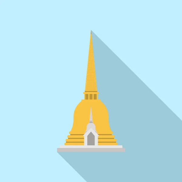 Pagoda, ve tvaru zvonu Thajsko líbil — Stockový vektor