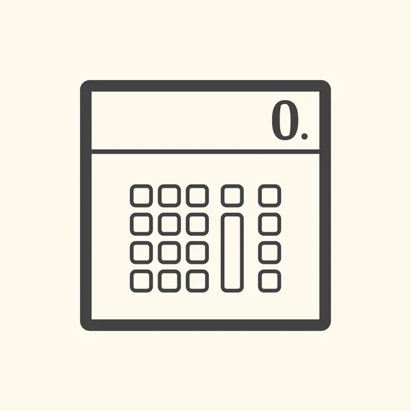 Vector calculadora sobre fondo — Vector de stock