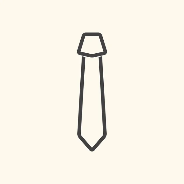 Krawatte Vektor auf dem Hintergrund — Stockvektor