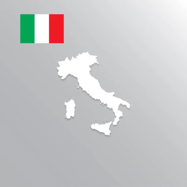 Italië vlag op de achtergrond — Stockvector