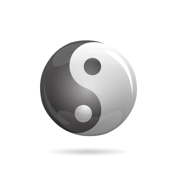Símbolo Yin Yang. Vector . — Vector de stock