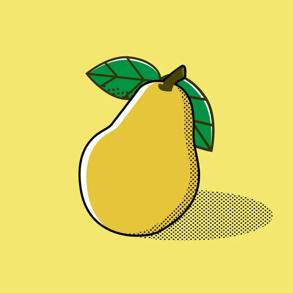 Poire. Illustration vectorielle — Image vectorielle