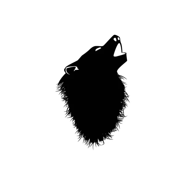 Wild wolf. vectorafbeeldingen — Stockvector