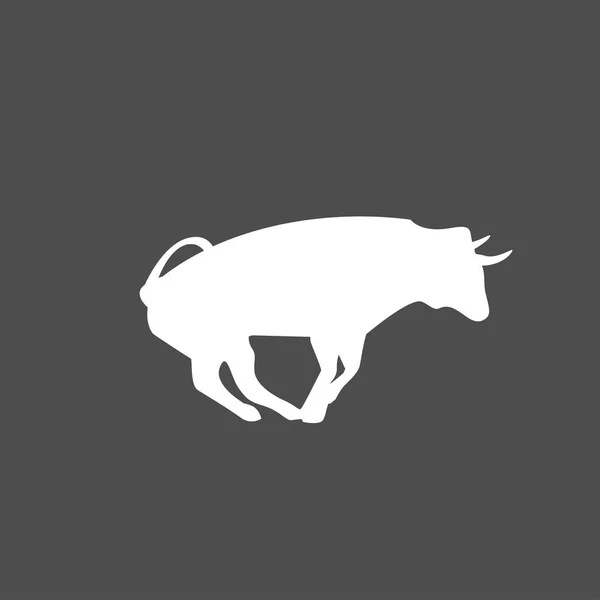 Bull-ikonen - vektorillustration — Stock vektor