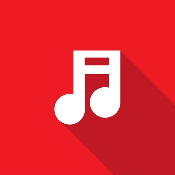 Nota musical Icono Vector — Vector de stock