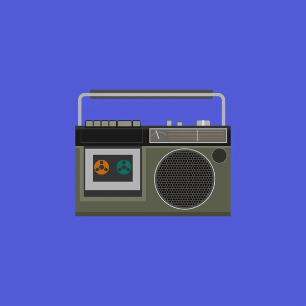 Retro Radio vector icono — Archivo Imágenes Vectoriales