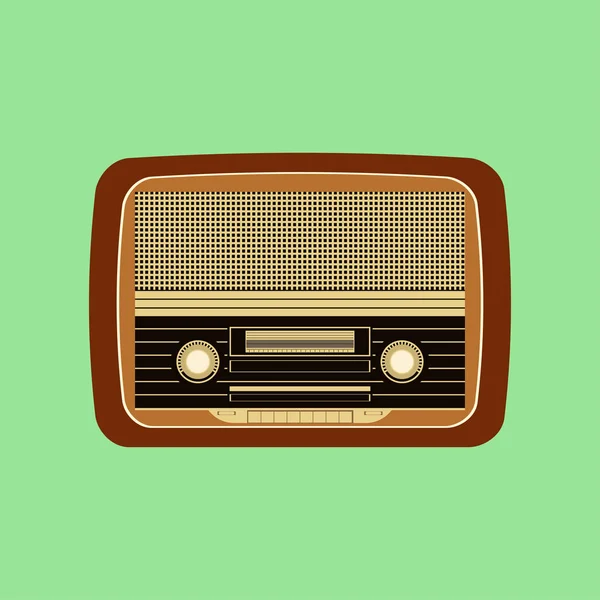 Radio retro ikona wektor — Wektor stockowy
