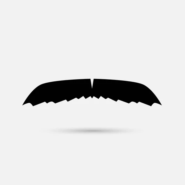 Vetor de bigode no fundo branco — Vetor de Stock