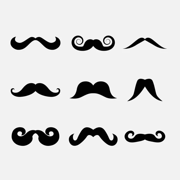Mustache vector  on white background — Stock Vector
