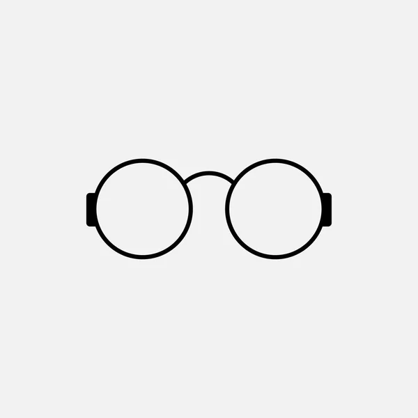 Vector Glasses Icono sobre fondo blanco — Archivo Imágenes Vectoriales