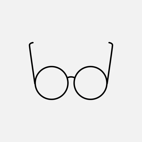 Het pictogram van de bril van de vector op witte achtergrond — Stockvector