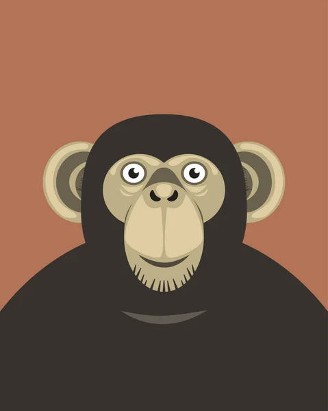 Вектор мавпи, Дизайн тварин — стоковий вектор