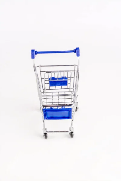Shopping cart  on white  background — Stock Photo, Image