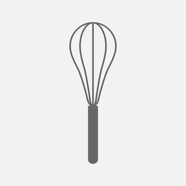 Alambre Whisk utensilio de cocina, icono de vector — Archivo Imágenes Vectoriales