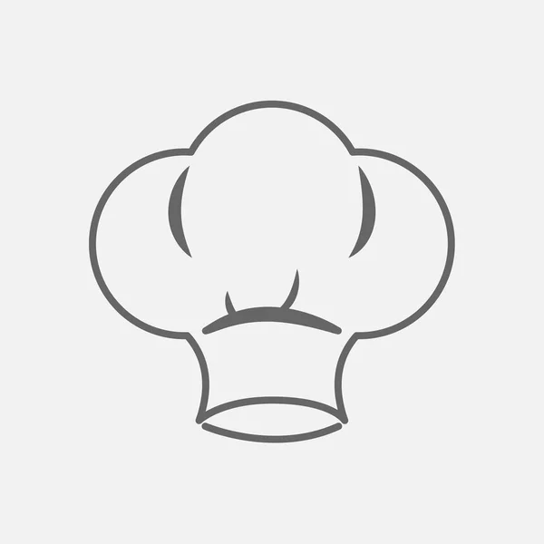 Šéfkuchaře nádobí kuchař vaření čepice, vektorové ikony — Stockový vektor