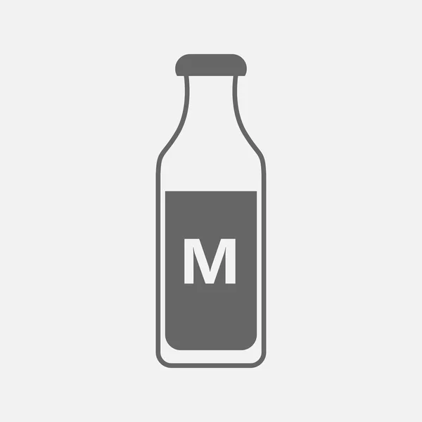 Flasche Milchvektorsymbol — Stockvektor