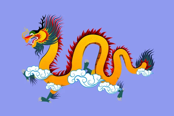 Illustration vectorielle Dragon chinois traditionnel — Image vectorielle