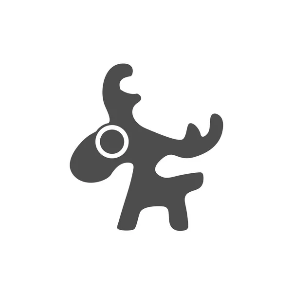Hirschvektor, Logo-Grafik-Design — Stockvektor