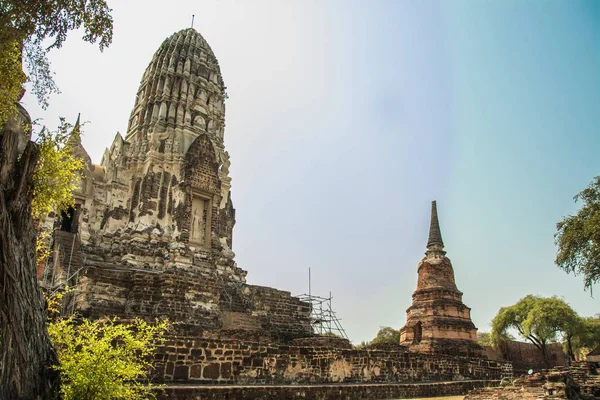 Ayutthaya, Thailand ruiner och antikviteter på Ayutthaya historiska Park — Stockfoto