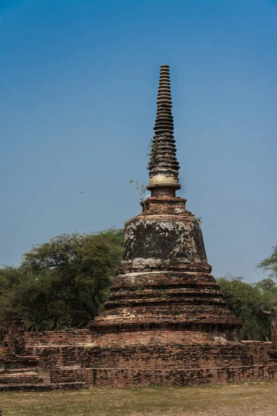 Ayutthaya, Thajsko ruiny a starožitnosti v Ayutthaya Historical Park — Stock fotografie