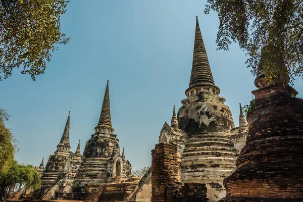 Ayutthaya, Thailand ruiner och antikviteter på Ayutthaya historiska Park — Stockfoto