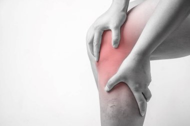 knee injury in humans .knee pain,joint pains people medical, mono tone highlight at knee clipart