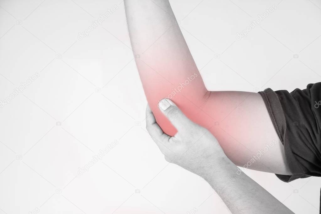 Pain, elbow, injury, human, arm, arthritis, hand, young, physical