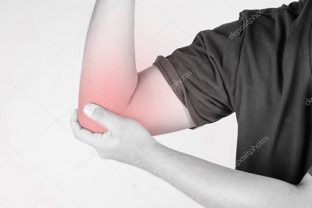 pain, elbow, injury, human, arm, arthritis, hand, young, physical, color, massage, red, man, therapy, woman, sports, medical, health, blue, body, ache, medicine, anatomy, pressure, background
