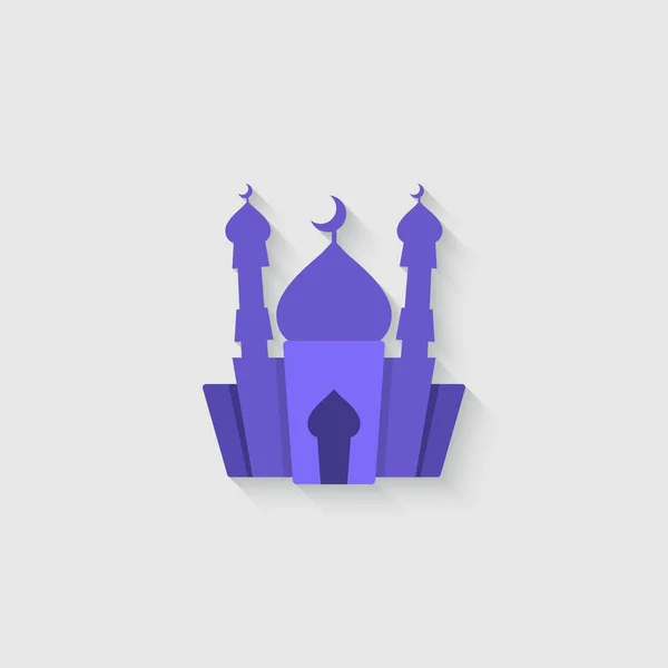 Muslimische Moschee isolierter Vektor — Stockvektor