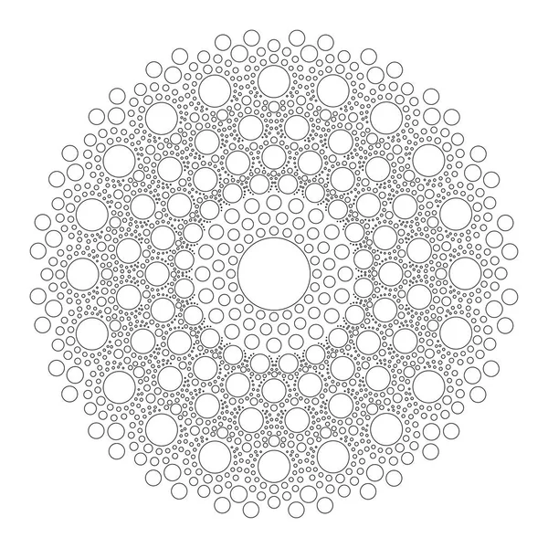 Circle Mandala Vector on white background — Stock Vector
