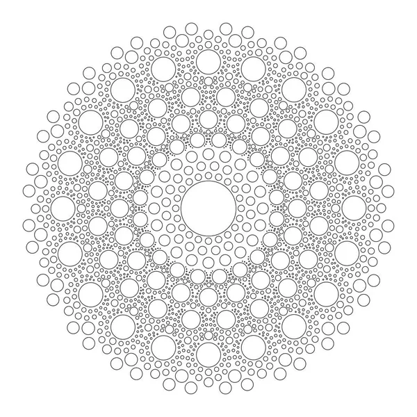 Cercle Mandala vecteur sur fond blanc — Image vectorielle