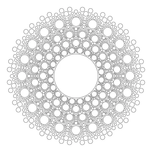 Cercle Mandala vecteur sur fond blanc — Image vectorielle
