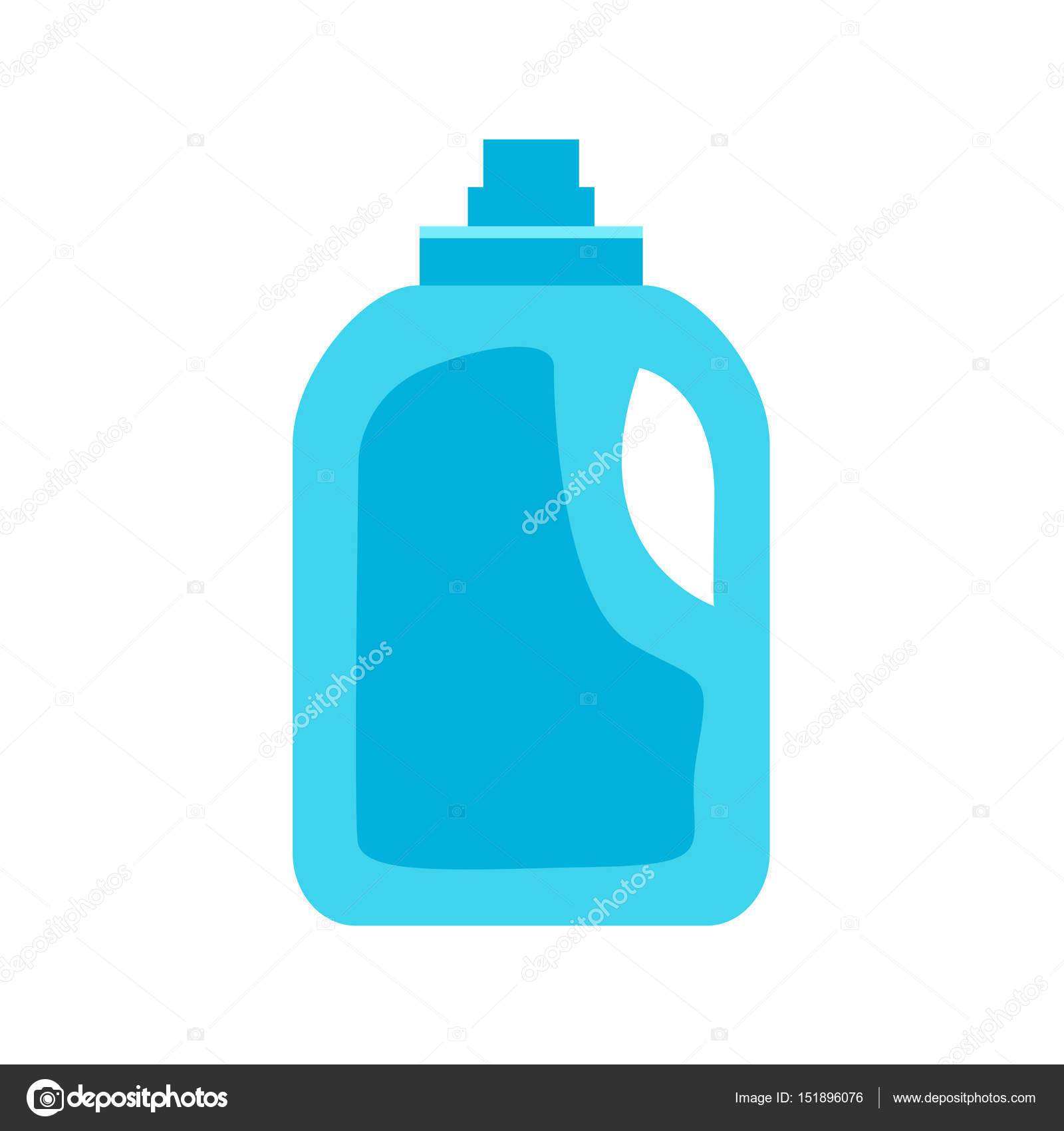 Bottle of cleanser on white background , vector Stock Vector Image by