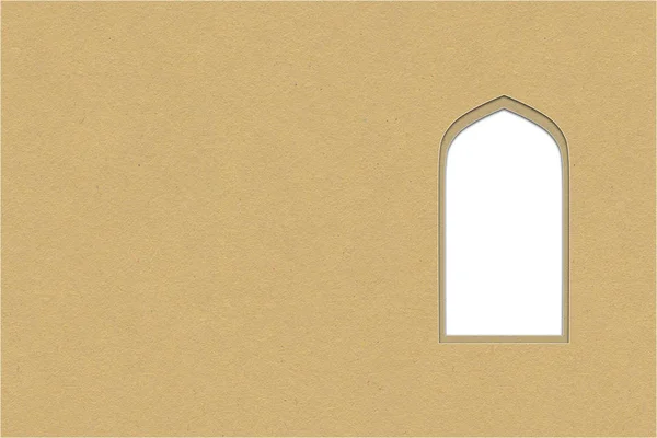 Arabische Bogenfenster oder -türen, Papierschnitt-Stil — Stockfoto