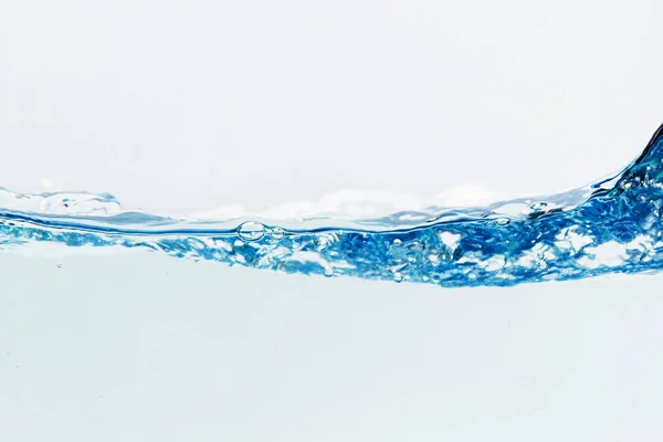 Water splash with bubbles of air, isolated on the white background — Stock Photo, Image