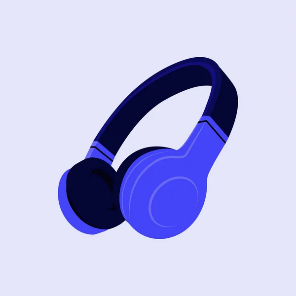 Auriculares de estilo moderno, ilustración vectorial . — Vector de stock